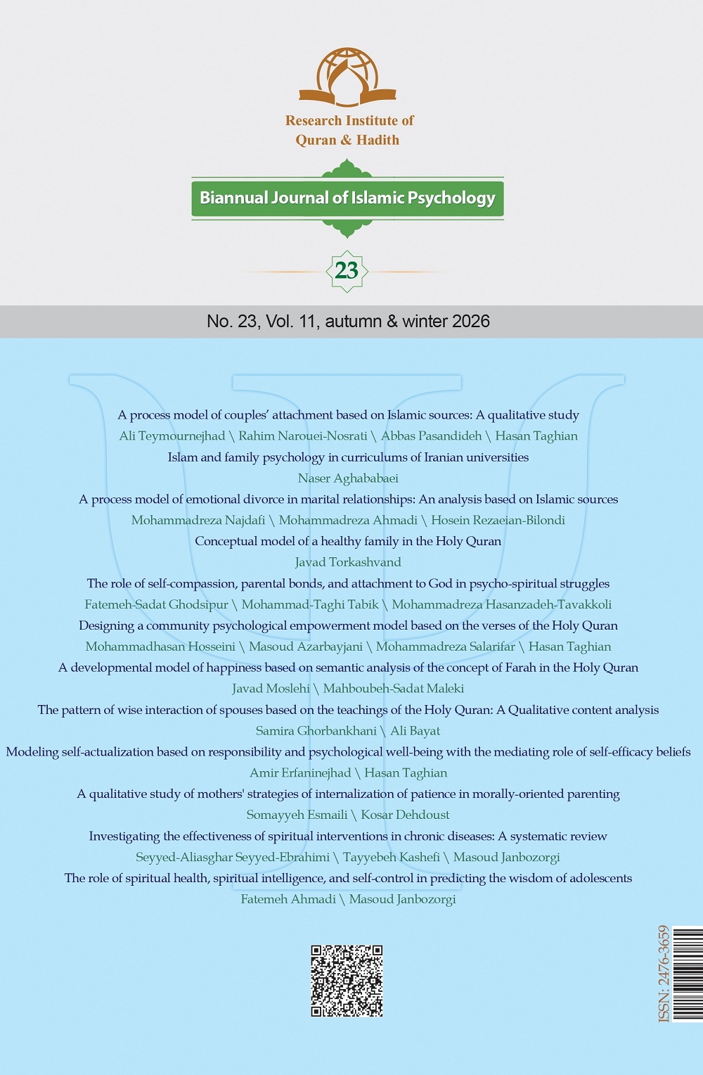 Journal of Islamic Psychology