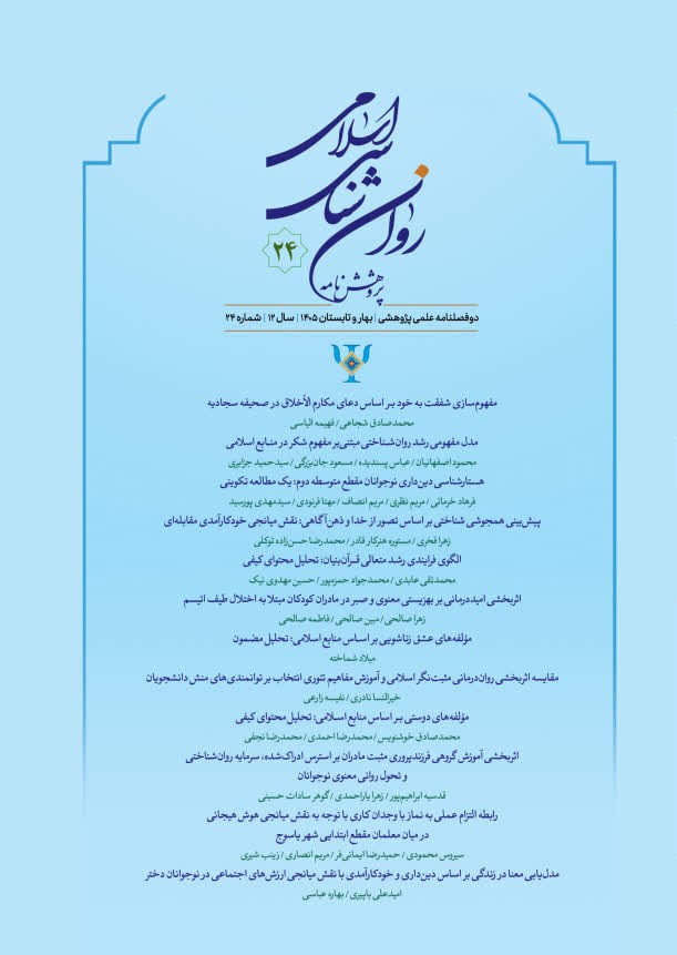 پژوهشنامه روانشناسی اسلامی